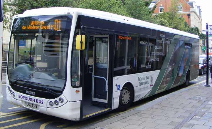 White Bus Optare Tempo YJ57EHV